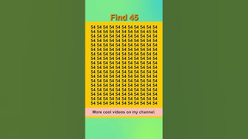 Eazzy puzzle. Find number 45