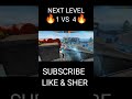 Next Level 🔥 1 VS 4 Rushed player || Ayush gaming || #shorts #short