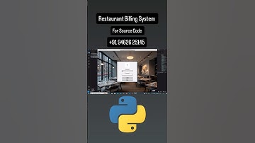 Restaurant Billing System #python #pythonproject #shorts #viral