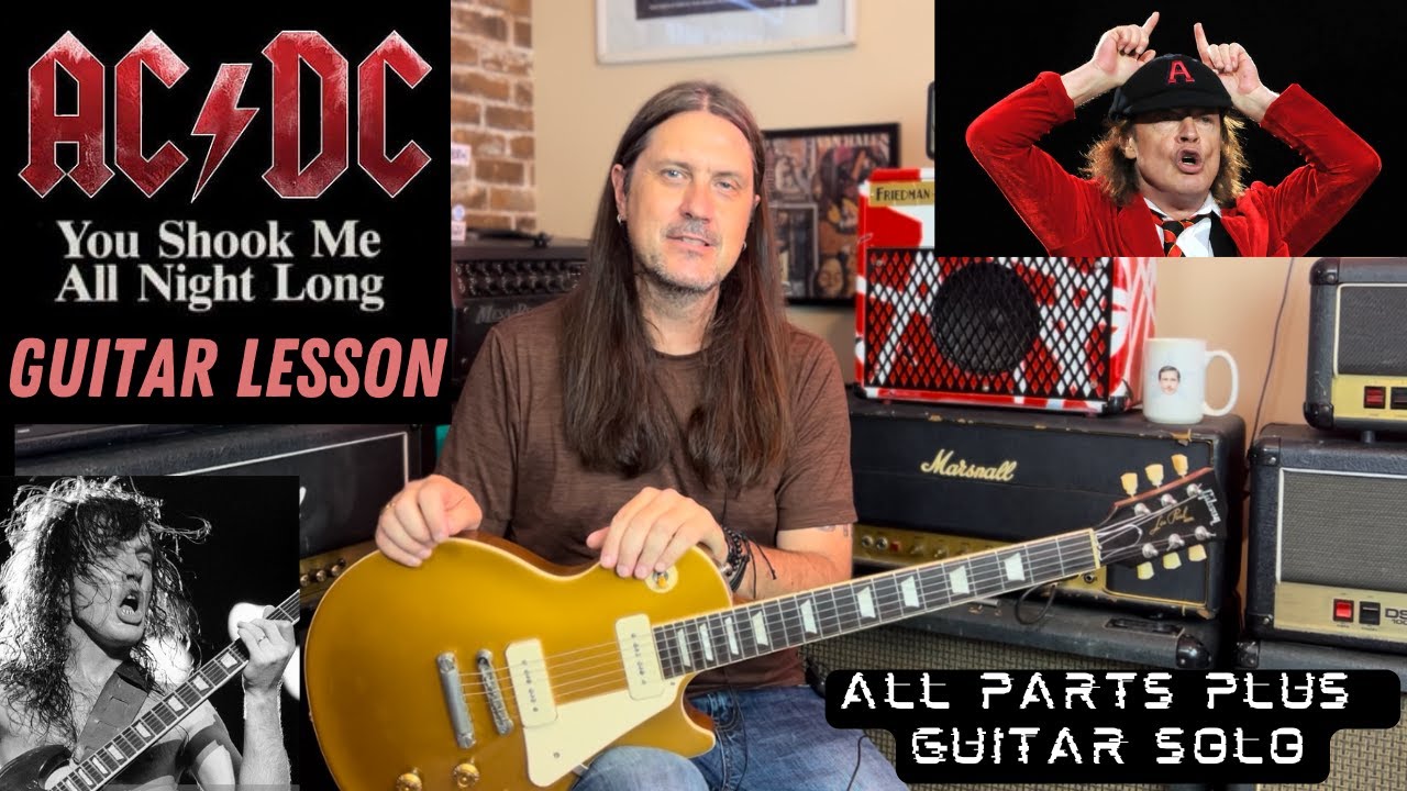 How To Play You Shook Me All Night Long By AC/DC - Guitar Lesson ...