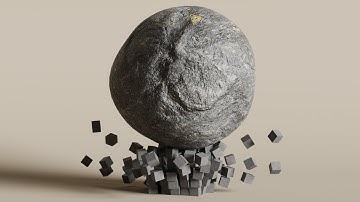 Rock vs. Cube Pile – The Most Satisfying Physics Simulation!