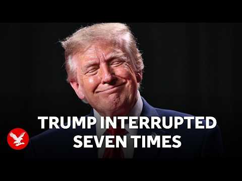 Trump interrupted at least seven times during Texas rally