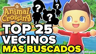 LOS 25 VECINOS MÁS BUSCADOS DE ANIMAL CROSSING NEW HORIZONS EN NOOKIPEDIA