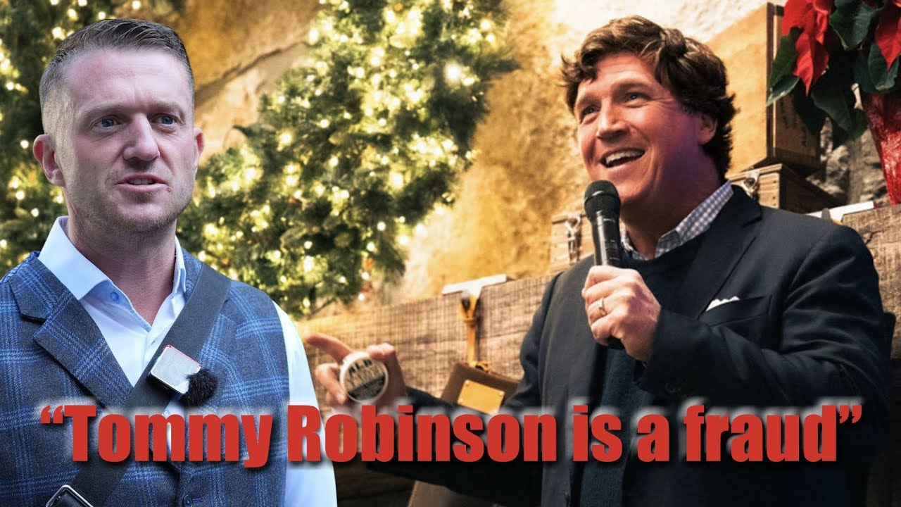 «Томми Робинсон — мошенник», — говорит Такер Карлсон.