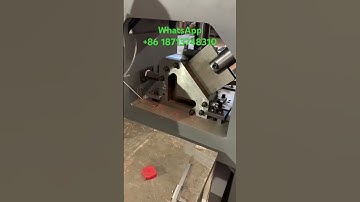 Fully automatic single station angle steel punching and cutting machine, manufactured in China.