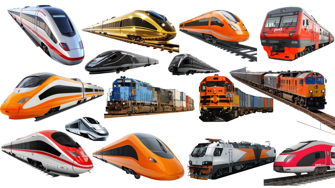 Types Of Trains For Kids | Train Names in English 🚆