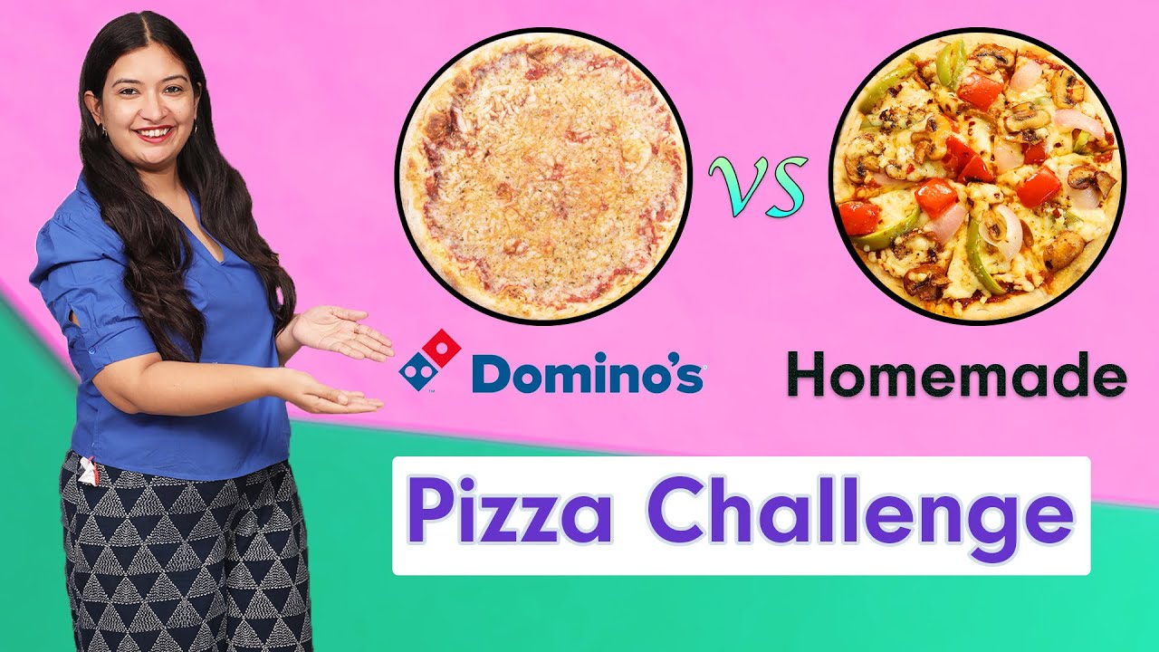 Domino’s vs My PIZZA CHALLENGE | CookWithNisha | Cook With Nisha
