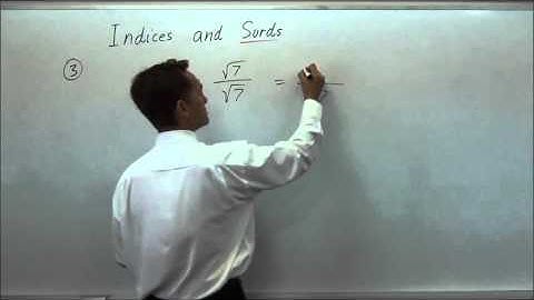 Indices, Surds and Difference of Two Squares 2