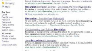 Weird recursion glitch