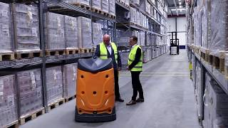 DSV tests robot in Pharma Warehouse