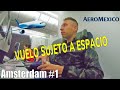 Mi primer VUELO SUJETO A ESPACIO MEX-AMS - Amsterdam #1 AldoViaja.com