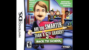 Nintendo DS Are You Smarter Than a 5th Grader? Back to School ORIGINAL RUN Game #2