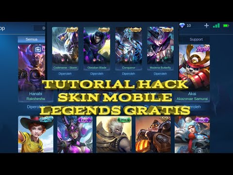 TUTORIAL HACK SEMUA SKIN MOBILE LEGENDS GRATIS - YouTube