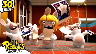 RABBIDS INVASION | 30 Min Compilation The Star of the Rabbids | Cartoon For Kids