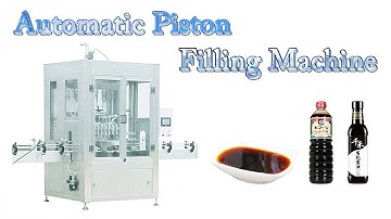 Soy Sauce Automatic Servo Motor Piston Filling Machine with 6 Nozzles