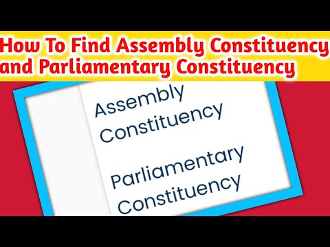 How To Find Assembly Constituency and Parliamentary Constituency 2026 | Assembly Constituency Jane 