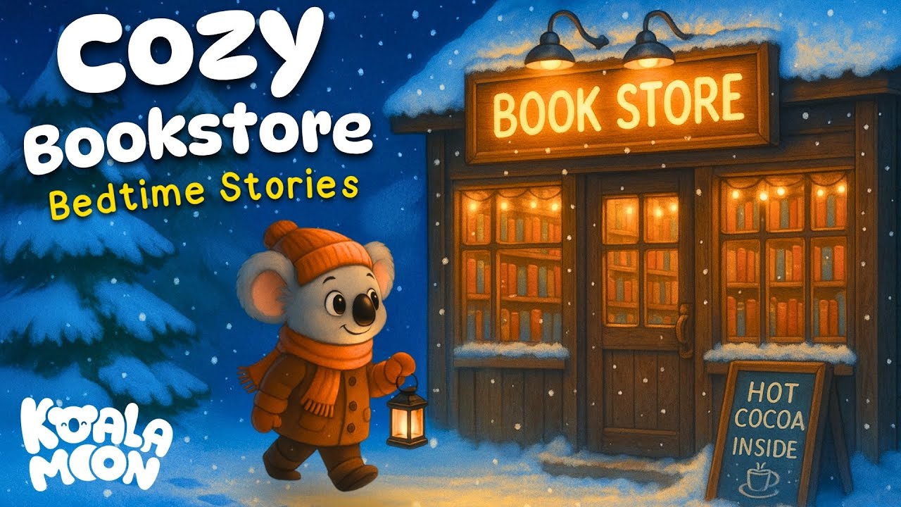 Cozy Bookstore Bedtime Stories 😴 Gentle, Sleepy & Safe for Kids 💤 🌙 ...