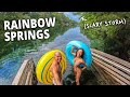 Tubing the rainbow river in a scary storm  rainbow springs state park florida