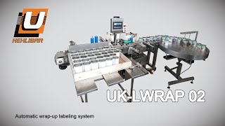 Automatic Wrap-Up Labeling System Uk-Lwrap 02 For Labeling Tins, Bottles And Jars
