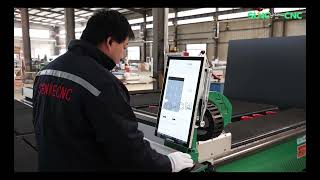 Full Automatic glass cutting machine.