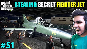 STEALING FIGHTER JET GONE WRONG | GTA V GAMEPLAY #51