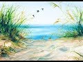 Watercolors Beach Grass Painting Tutorial