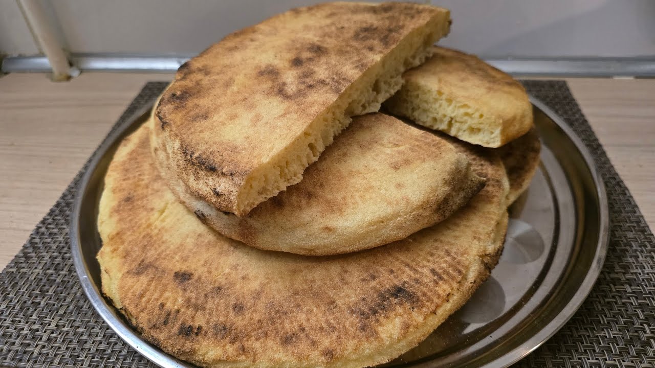 أروع خبز طاجين مطلوع مفخفخ مثقب خفيف ريشة