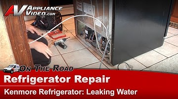 Kenmore Refrigerator Repair - Leaking Water - Drain Tube