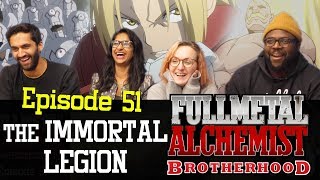 Fullmetal Alchemist Brotherhood - Episode 51 The Immortal Legion - Group Reaction