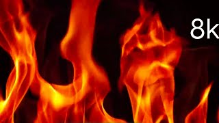 Modern fireplace full screen flame 8k fire