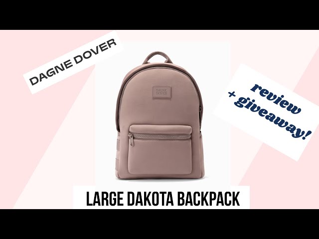 What's in my bag? Dagne Dover Large Dakota Backpack Dune review & walk  though! A great work bag! 