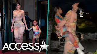 Kylie Jenner & Daughter Stormi TWIN In Matching Outfits