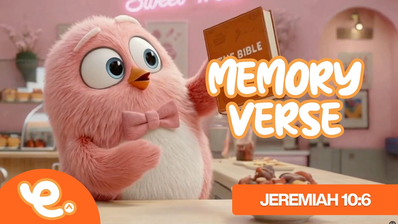 Peach Penguin & Chloe! | Jeremiah 10:6 | Memory Verse | Preschool