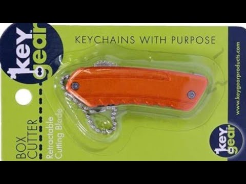 Box Cutter Keychain 