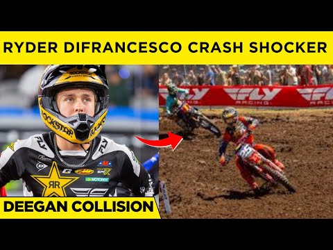 Ryder DiFrancesco Crash Shocker | Haiden Deegan Collision at SMX 2025!