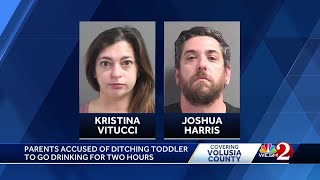 Edgewater police: Parents leave toddler in unlocked car for hours to go drinking