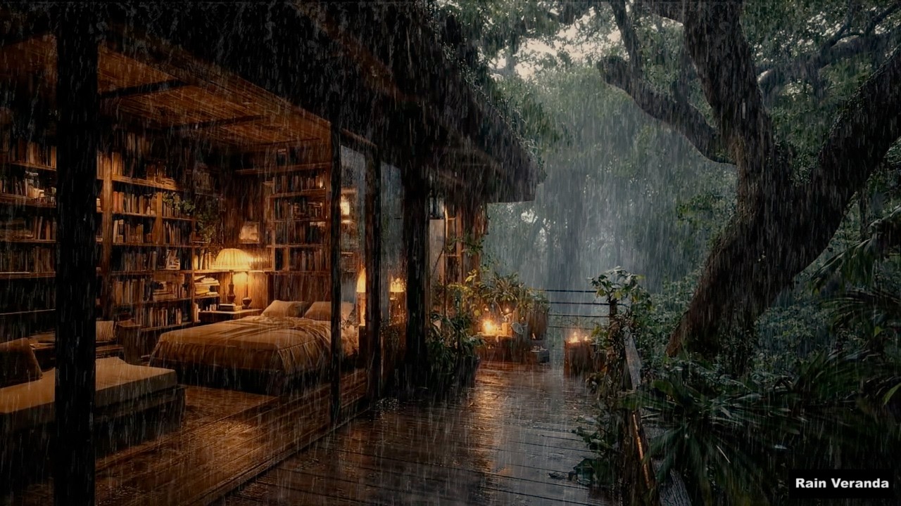 Нежный ночной дождь в глухом лесу 🌲 | Расслабьтесь и выспитесь сегодня вечером