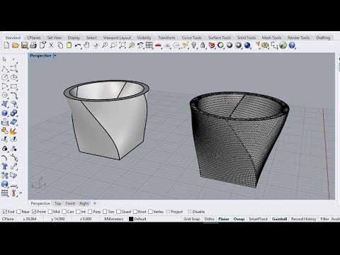 Preparing Rhino 3D Model for 3D Printing Export - YouTube