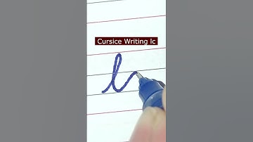 How to write small letter lc | Cursive writing a to z #cursivewriting #handwriting  #shorts