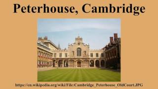 Peterhouse, Cambridge
