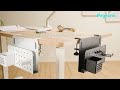 Pegzone under-desk clamp-on pegboard