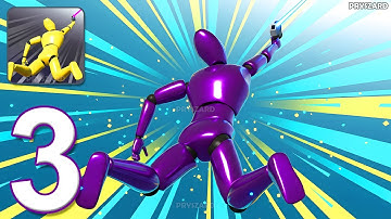 Grapple Hook Hero : Zip Action - Gameplay Walkthrough Part 3 - New Update (iOS, Android)