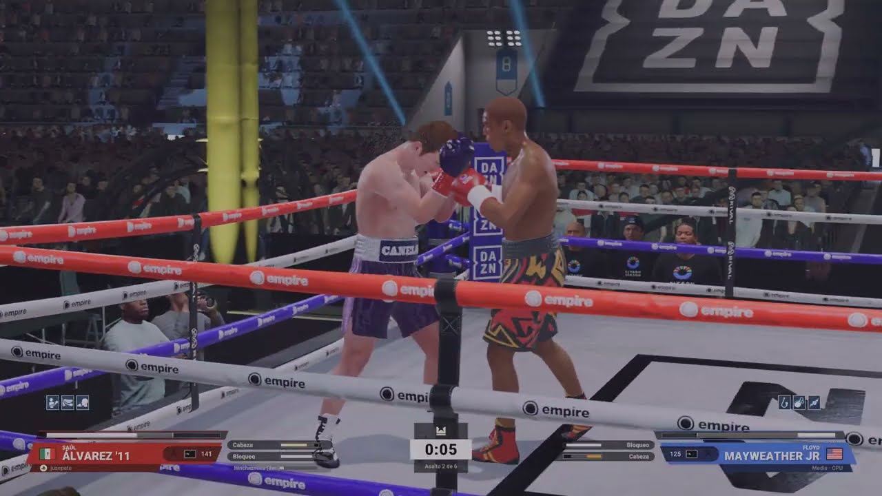 Combatazo,canelo Álvarez le quita el invicto a Floyd Mayweather jr,Undisputed PS5