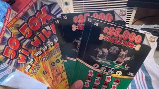 Delaware Lottery Scratch Tickets! Lucky Dog & 50x Wild!!