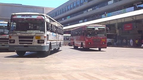 Rajkot Bus Stand : Vadodara-Khambhaliya + Rajkot-Morbi + Rajkot-Rapar All Gsrtc  Buses Departure