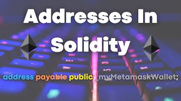 Address Data Types In Solidity
