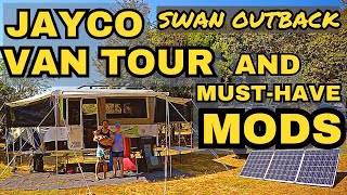 Jayco Swan Outback Walk Through | Essential Mods | Quick Pack Up