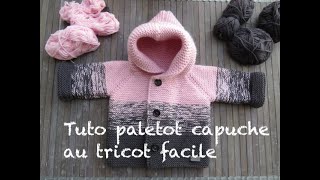 Tuto Paletot Top Down Capuche Tricot Youtube