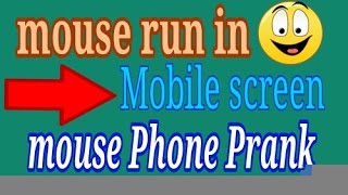 Mouse Run in Mobile Screen / Mouse Prank App screenshot 1