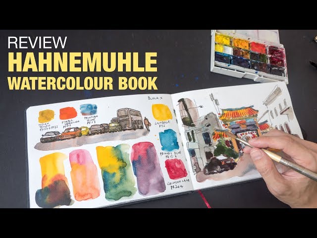 Hahnemühle Toned Watercolor Sketchbook Review and Demo 